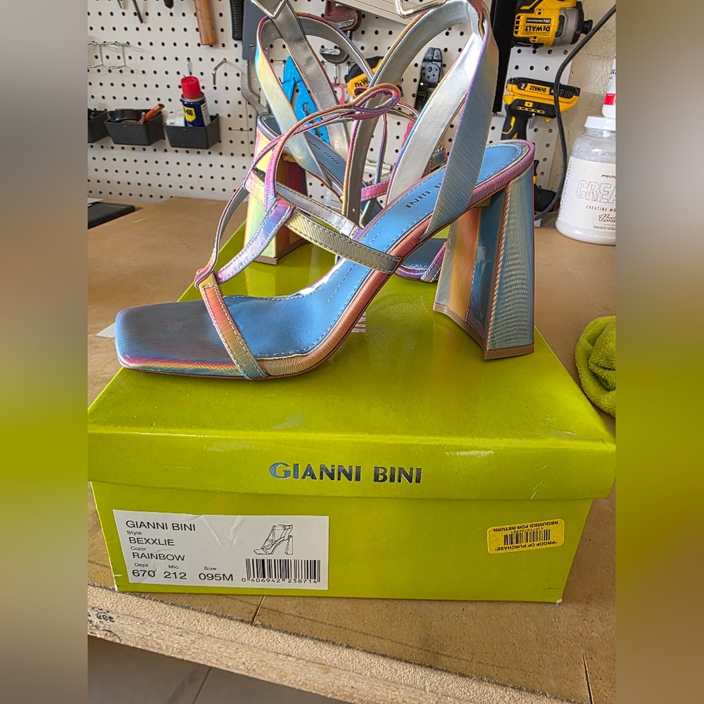 Gianni Bini Multicolor Strappy Heels